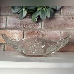 Vintage Anchor Hocking Star of David Gondola Bowl